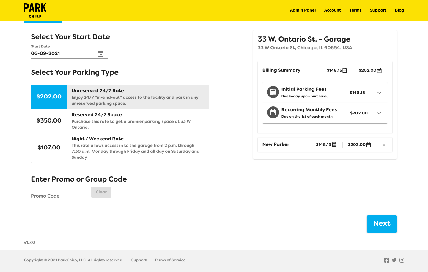 COVID-19 Parking Product Offerings: June 2021