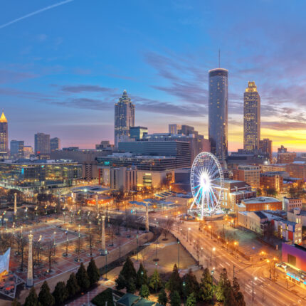 Atlanta, Georgia, USA downtown skyline.